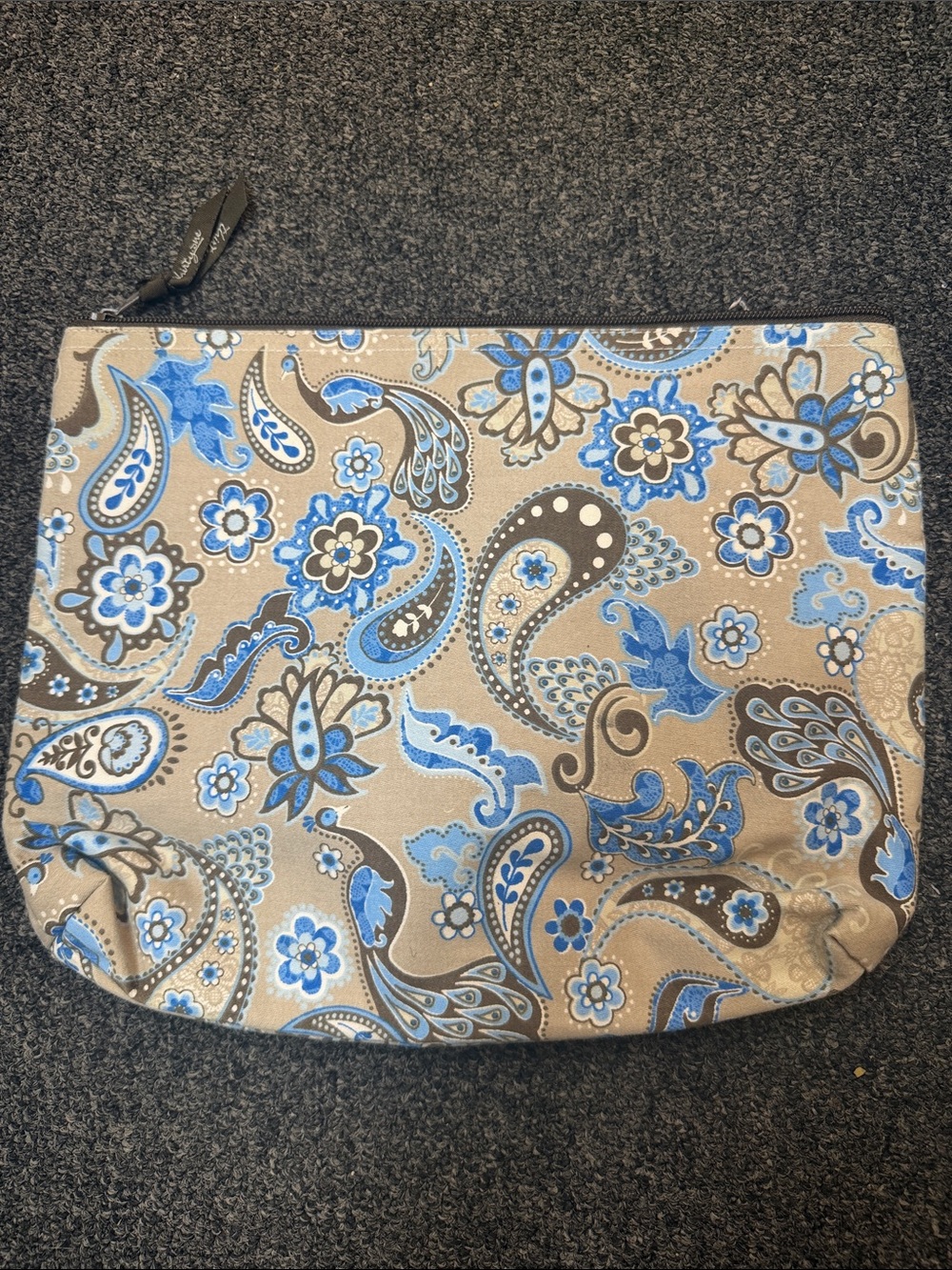 Thirty One Zipper Pouch Peacock Paisley